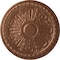 Ekena Millwork Raymond Ceiling Medallion (Fits Canopies up to 5 3/8"), Hnd-Painted Polished Copper, 18"OD x 1 1/4"P CM18RA2POS - alternate 1